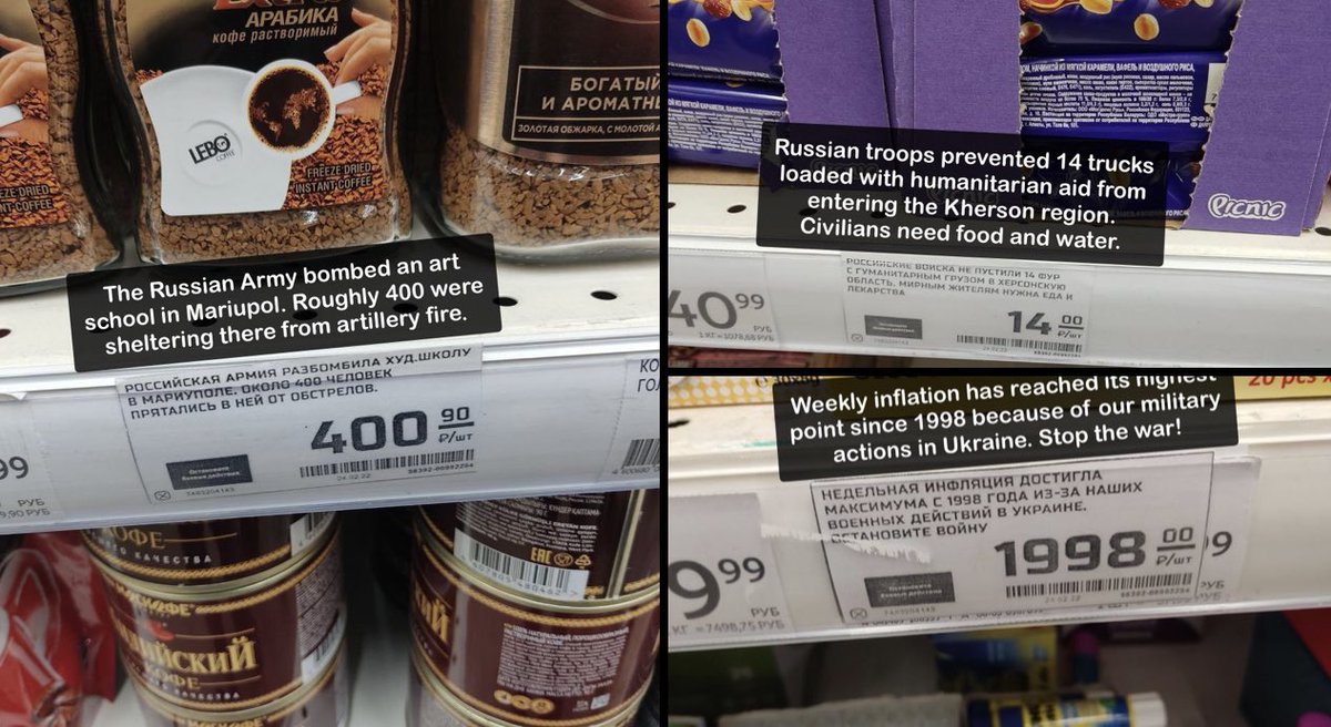 HeinrichT9's tweet photo. @sarahrainsford Here are some of those price tags (with English translation)
via @KevinRothrock https://t.co/Dssomc26Ab