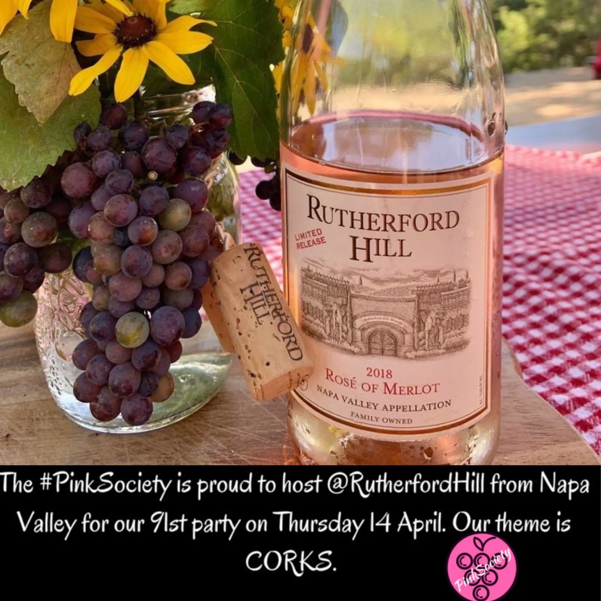 We can't wait for tonight's #PinkSociety Twitter chat! We hope you'll join us at 6 PM PT where we'll cover everything from corks to our winery's history to Rutherford Dust to Merlot to Rosé and more! <a href="/thepinksociety_/">#PinkSociety</a>