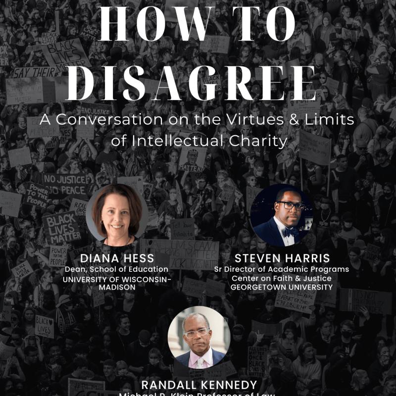 FreeBlckThought's tweet photo. HOW TO DISAGREE

A conversation with #RandallKennedy (Harvard Law), Steven M. Harris (@SMHarris_, Senior Director of Academic Programs, Georgetown) &amp; Diana Hess, Dean of U. of WI–Madison’s School of Education:

MONDAY 4/18

RSVP here:
https://t.co/Oq3Skl3UpS https://t.co/ESdjKl57Aw