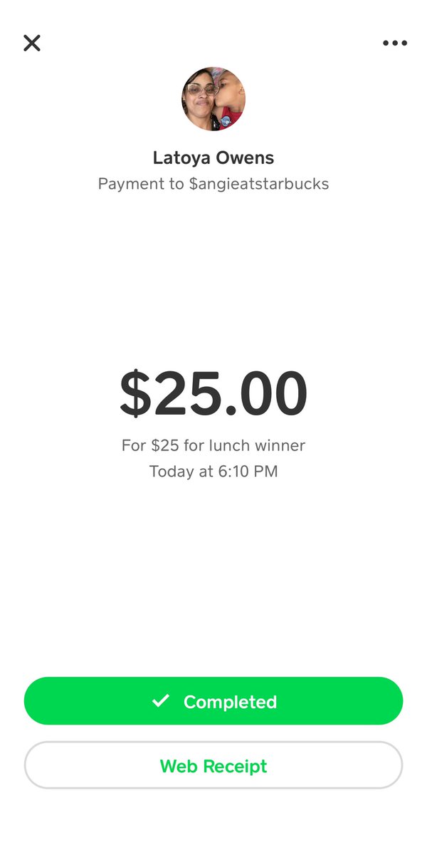 SNKRFLEA (@snkrflea) on Twitter photo Who’s next? We just sent <a href="/toyaowens/">Angie At Starbucks (Latoya)</a> some $ to grab lunch. Like and retweet and we’ll send another $25.00 to one of you. Who’s next? We just sent <a href="/toyaowens/">Angie At Starbucks (Latoya)</a> some $ to grab lunch. Like and retweet and we’ll send another $25.00 to one of you.
