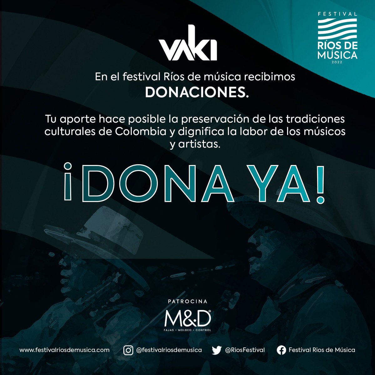 RiosFestival's tweet photo. Apoya el arte y la cultura! Tu donación es muy importante para nosotros! 

https://t.co/KEGRqFoyVJ https://t.co/oA5NTs3V4i