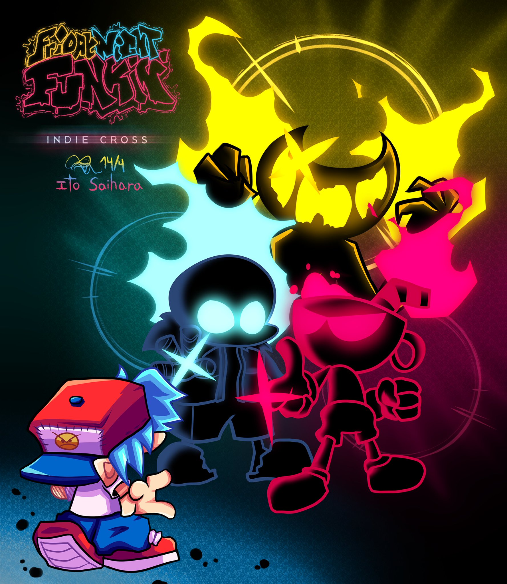 Penkaru on X: An update on where indie cross has been + the future of FNF: INDIE  CROSS, a thread #indiecross #FNFINDIECROSS art by @/skylior778   / X