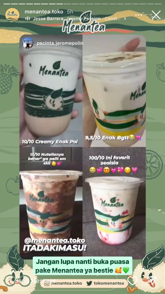 ooowkay's tweet photo. lagi buka snapgram menantea, liat fotonya kok familiar, eh ternyata foto review ku di comot orang hehe @tokomenantea https://t.co/3SSHJ4WzAQ