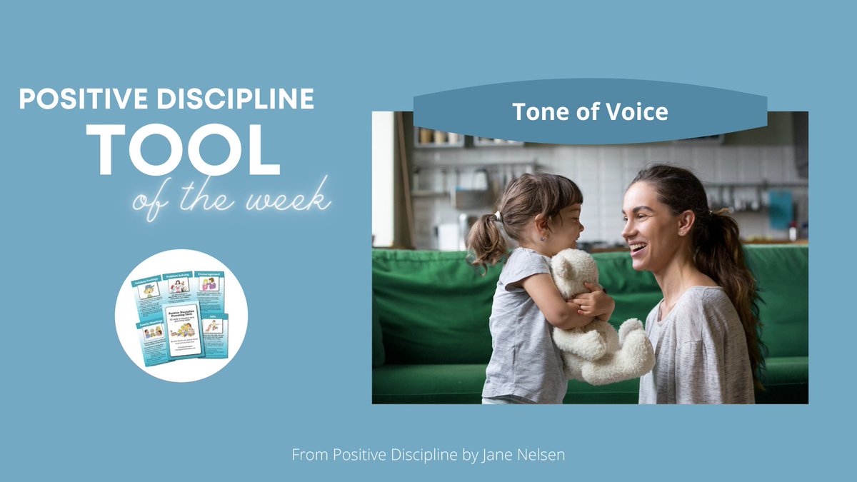 The same words have different meanings depending on your tone of voice. When you are upset, think about how much you love your child. Take some time out, if needed, until you can speak respectfully.

Read more about Tone of Voice at positivediscipline.com/articles/tone-…
