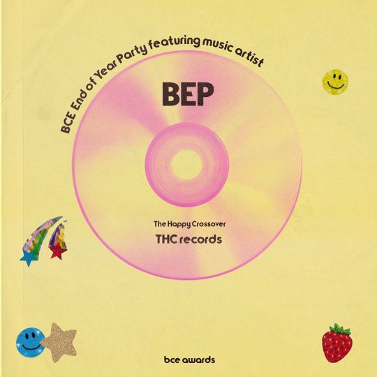 The End of Year Party will feature music artist BEP Music managed by BCE’s own THC records🎶🤩

THC is a Boston based label that started in BCE. We’re so excited to feature them at the End of Year Party! See you there‼️💜