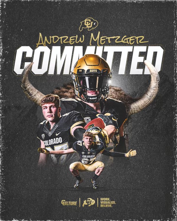 Andrew Metzger (@andrewmetzger87) on Twitter photo 100% Committed to The University of Colorado!!Thank you to the entire staff for trusting in me!! Can’t wait to get started! Sko Buffs!!🦬 <a href="/CUBuffsFootball/">Colorado Buffaloes Football</a> <a href="/k_dorrell/">Karl Dorrell</a> <a href="/CoachCPatt/">Clay Patterson</a> <a href="/Coach_Sanford2/">Coach Mike Sanford</a> 100% Committed to The University of Colorado!!Thank you to the entire staff for trusting in me!! Can’t wait to get started! Sko Buffs!!🦬 <a href="/CUBuffsFootball/">Colorado Buffaloes Football</a> <a href="/k_dorrell/">Karl Dorrell</a> <a href="/CoachCPatt/">Clay Patterson</a> <a href="/Coach_Sanford2/">Coach Mike Sanford</a>