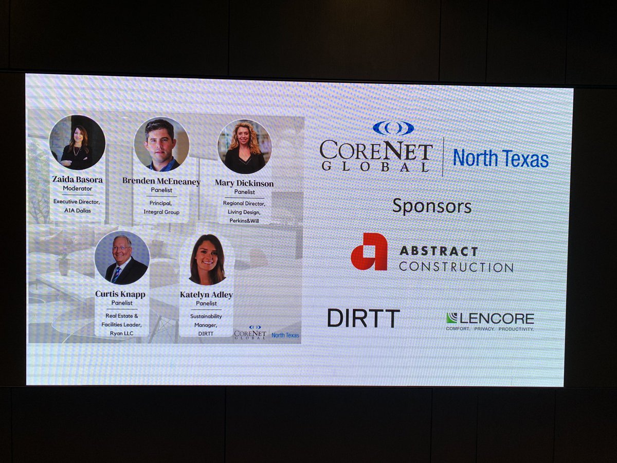 jenniferwarawa's tweet photo. We are honored for the opportunity to host tonight’s @CoreNetNorthTex event in our Dallas @DIRTT Experience Center, especially given the important panel topic - #ESG. Proud that our very own #Sustainability Manager Katelyn Adley is speaking on tonight’s panel! #DIRTT https://t.co/jt9tUD2BYf