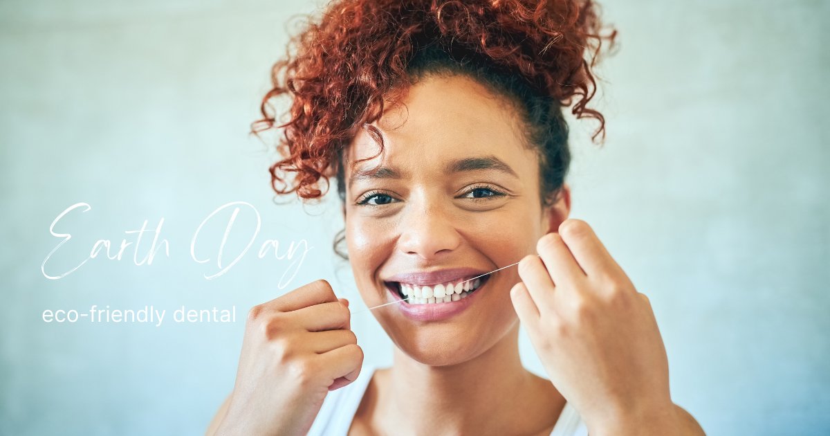 irvingfamdental's tweet photo. An eco-friendly 🌎 dental tip can be to change out your floss. Eliminate single use plastic by utilizing a water flosser or opting for something like silk floss. Silk floss is biodegradeable and most come in containers made of glass or cardboard #HappyEarthDay https://t.co/7mRpfkZtqK