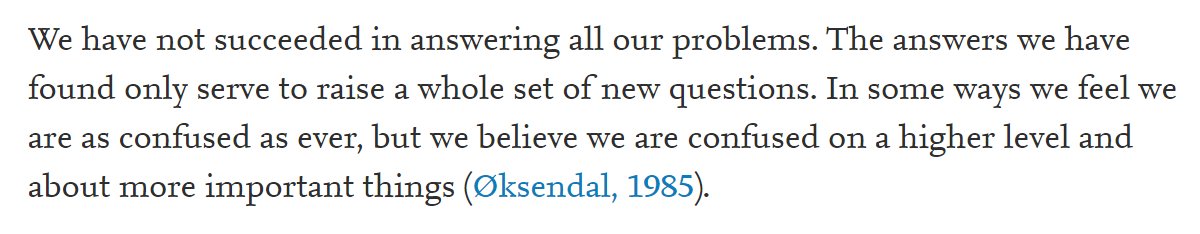 I found this gem while reading an article in #ResearchPolicy. It sums up my #phd life quite well