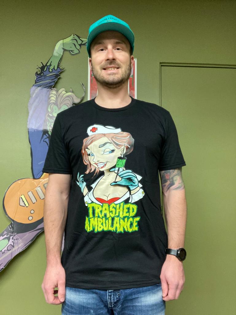 Trashed Ambulance (@trashedambo) on Twitter photo Look at this handsome boy! New shirts designed by Josh from <a href="/bringonthepunk/">Bring On The Storm</a>! Get yours today! Look at this handsome boy! New shirts designed by Josh from <a href="/bringonthepunk/">Bring On The Storm</a>! Get yours today!