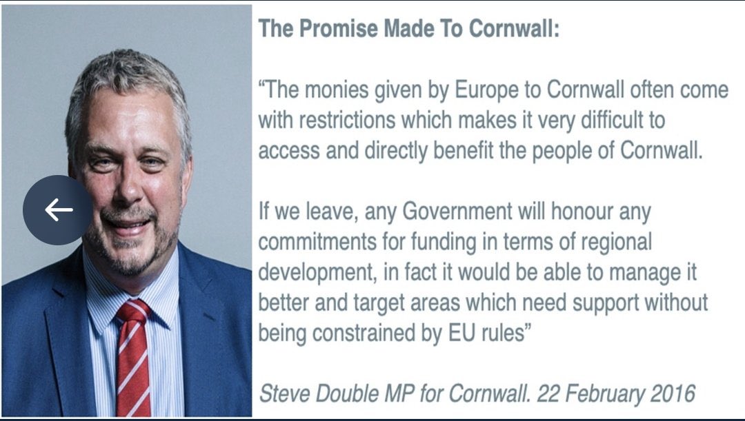 The promise made to Cornwall …