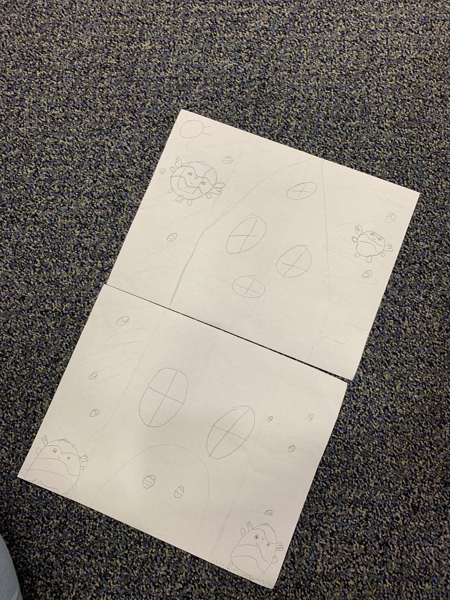 How to Catch the Easter Bunny library STEAM project. Design a trap or house for E. B. #dentonisdlib #hattiethelibrarydog (need to be better at getting picture! 😔)