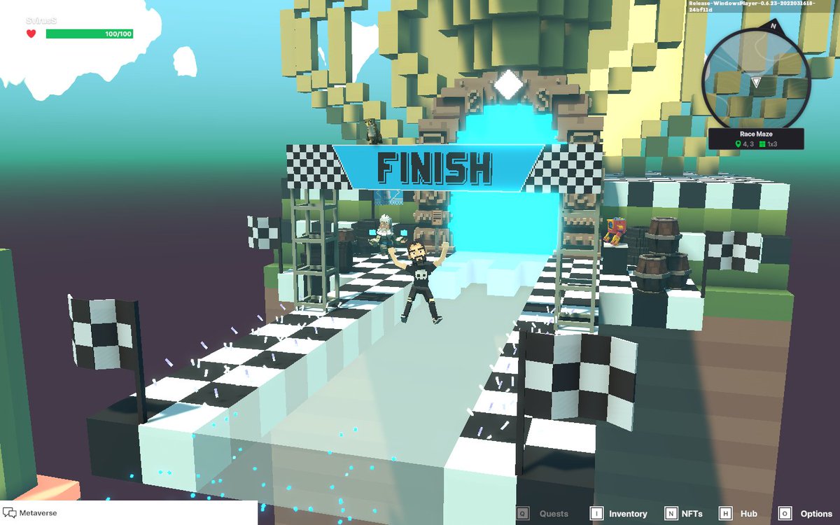SGamzatM's tweet image. Best game #SandBox, great parkour map #RaceMaze. I really liked it and went through it several times, much better than map #MetaDungeon  #Metaverse #NFT #RaceMazeChallenge