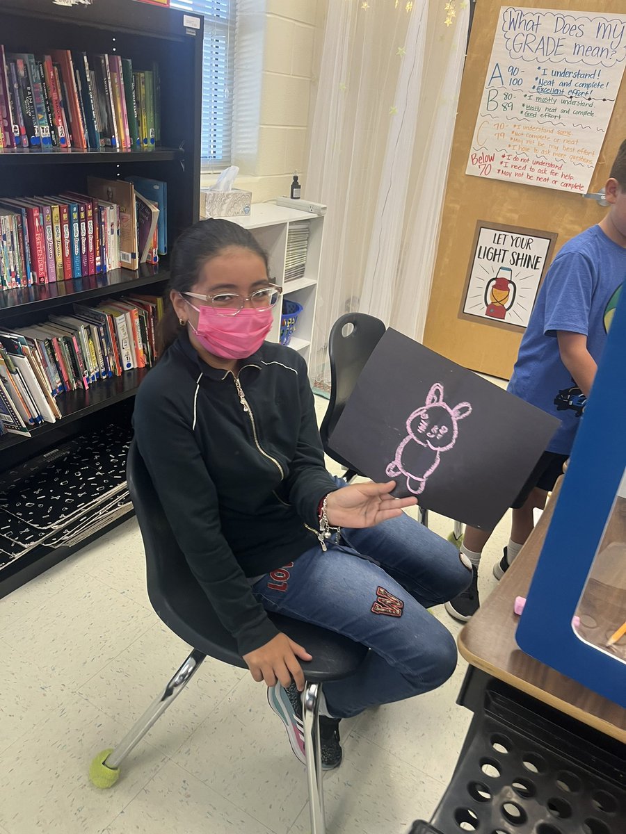 MrsStephieG's tweet photo. My #lieckleaders had a busy week of peer conferencing for writing, geometry reviews, and symmetric bunnies! @NISDLieck https://t.co/XMmAcSovgR