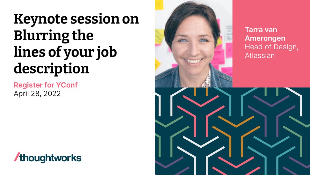Keynote on Blurring the lines of your job description - register for YConf on April 28