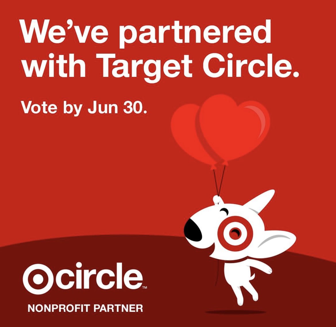 We’re featured in Target Circle™, place a vote for us in the Target app. Here’s how:
Step 1: Choose “My Target” in the Target app
Step 2: Tap on “Target Circle™”
Step 3: Select “Vote for nonprofits”
Step 4: Find us &amp; vote!