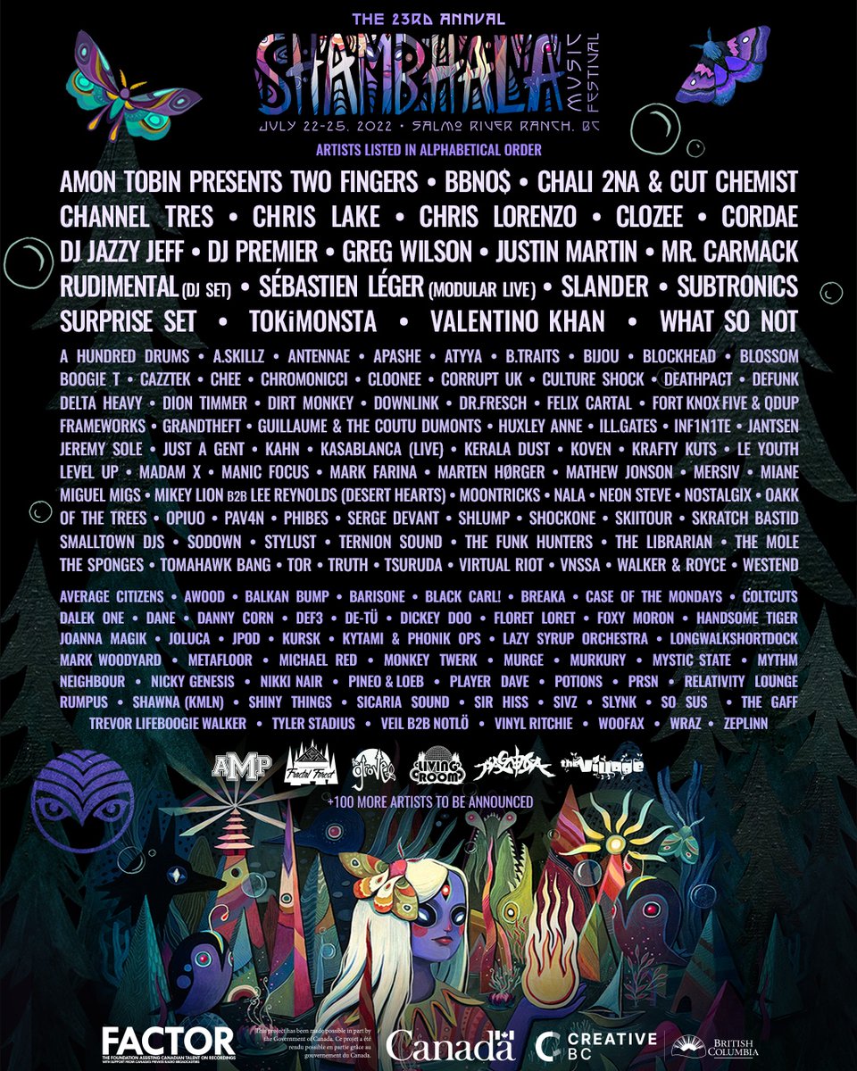 2023 Shambhala Music Festival lineup