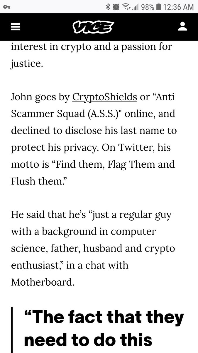 Ok lmao. A.S.S. IS in a huge news article by Vice lollll. Hey uh, I came up with the name to be a meme funny thing if you're wondering. <a href="/VICE/">VICE</a>  <a href="/cryptoShields/">🛡️Shields</a>