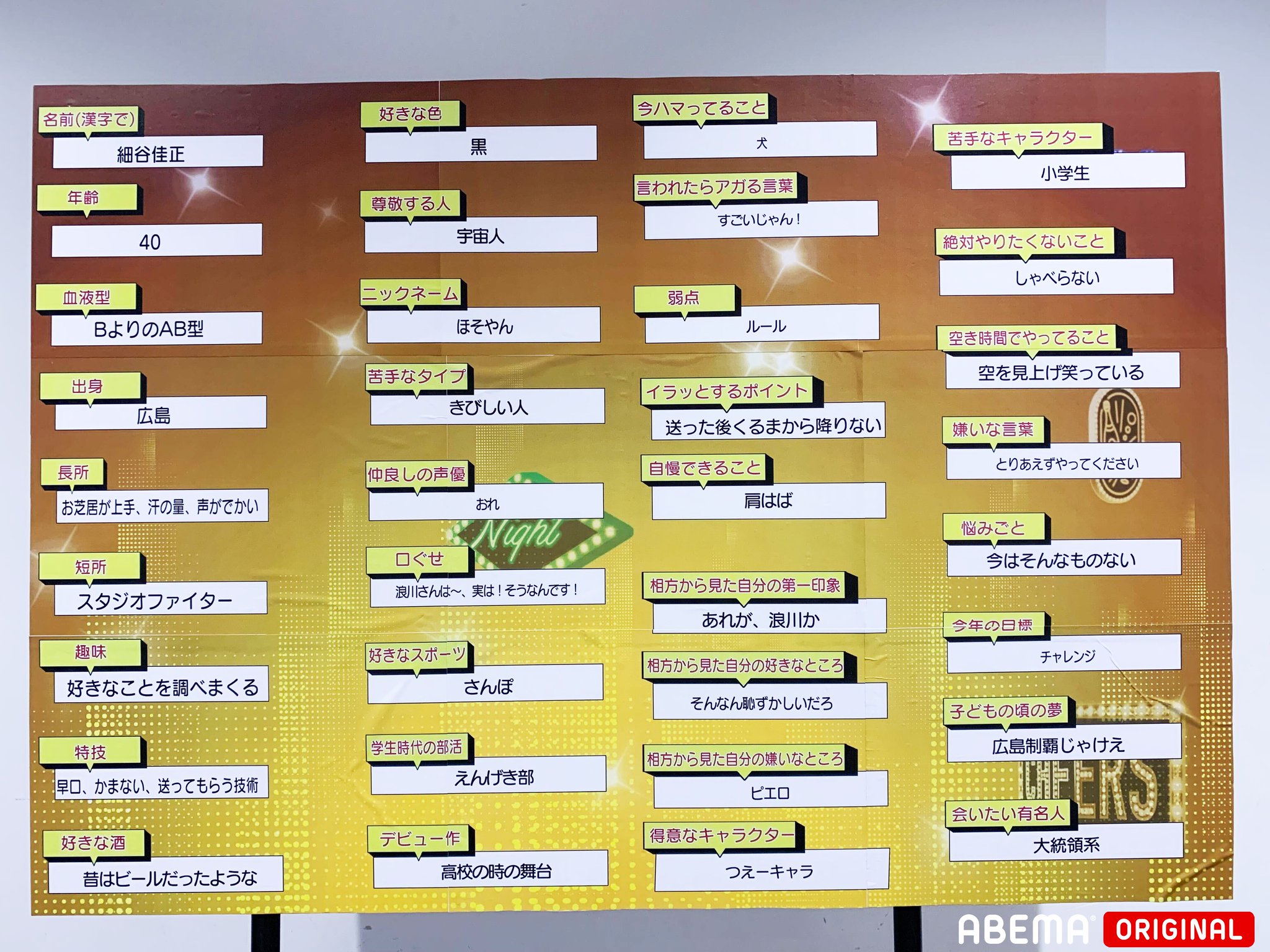声優と夜あそび Abema アベマ 声優と夜あそび 相方のこともちろん知ってるよね の コーナーで頂いたアンケート回答を全て公開 浪川さんが細谷さんについて 書いた回答は画像をcheck 昨日の放送はこちらから T Co S26eubqsyc 浪川