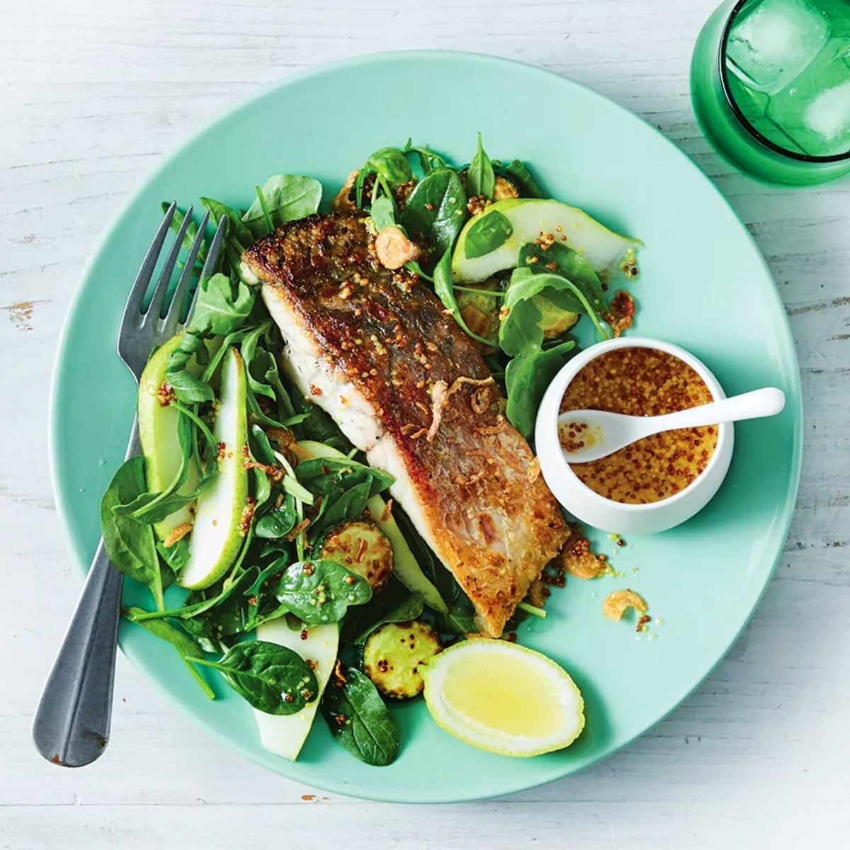 HumptyDooBarra's tweet image. 🥚🐰🐟 Happy Easter! Just like chocolate eggs, hot cross buns and the Easter Bunny, Fish on Good Friday is a tradition in many Aussie households. Here’s a recipe you can try - bit.ly/3Ns4OuV  

 Crispy-Skinned Barramundi With Pear &amp;amp; Mustard Salad

 📷 @woolworths