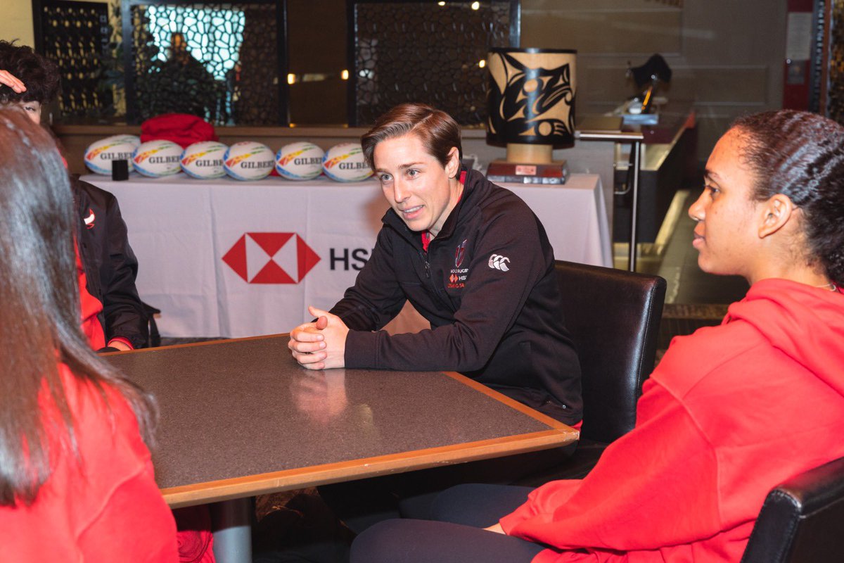 HSBC_Sport's tweet photo. The #WorldOfOpportunityProgramme comes to Vancouver. 

Alongside our partners, @ghis_landry and @NHirayama10, we gave a group of young Canadians a unique insight into potential career opportunities in the world of sport. 
#HSBC7s #Canada7s #Rugby7s https://t.co/or7Ynemb6d