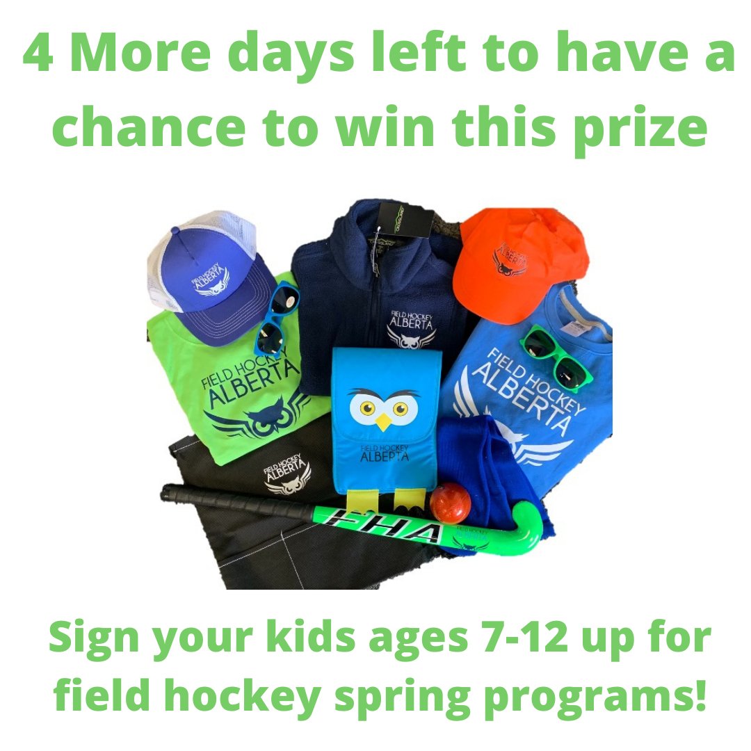 FHalberta's tweet photo. Get your name entered to win this prize, all you have to do is give us your kids to play field hockey with for 2 hours a week. https://t.co/FkeNJNcG4z
#yycsports #yyc #yycfieldhockey #winfreestuff #SaturdayThoughts #saturday #stuffisgood #kidscantwait #kids #calgary https://t.co/zWIWAslfS1