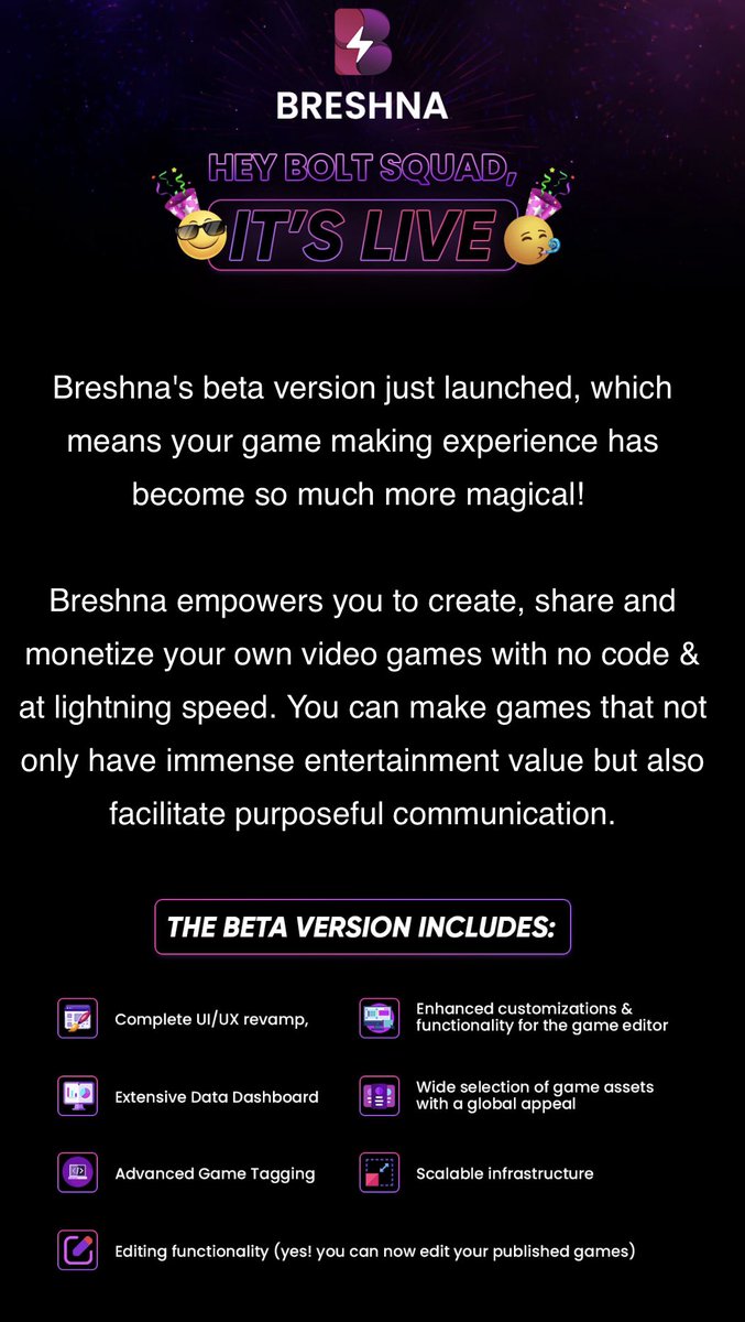 🚨 🚨Tomorrow we’re launching our beta! 

Moving 5100 video games &amp; 1700 maker profiles to the new platform 

Wish us 🍀! 💖🔥🤜🏾 

Stay tuned for password reset emails (totally taking a page from <a href="/apbyers/">Allison Byers</a> <a href="/Scroobiuspipyo/">Scroobius Pip</a> recent platform update communication)