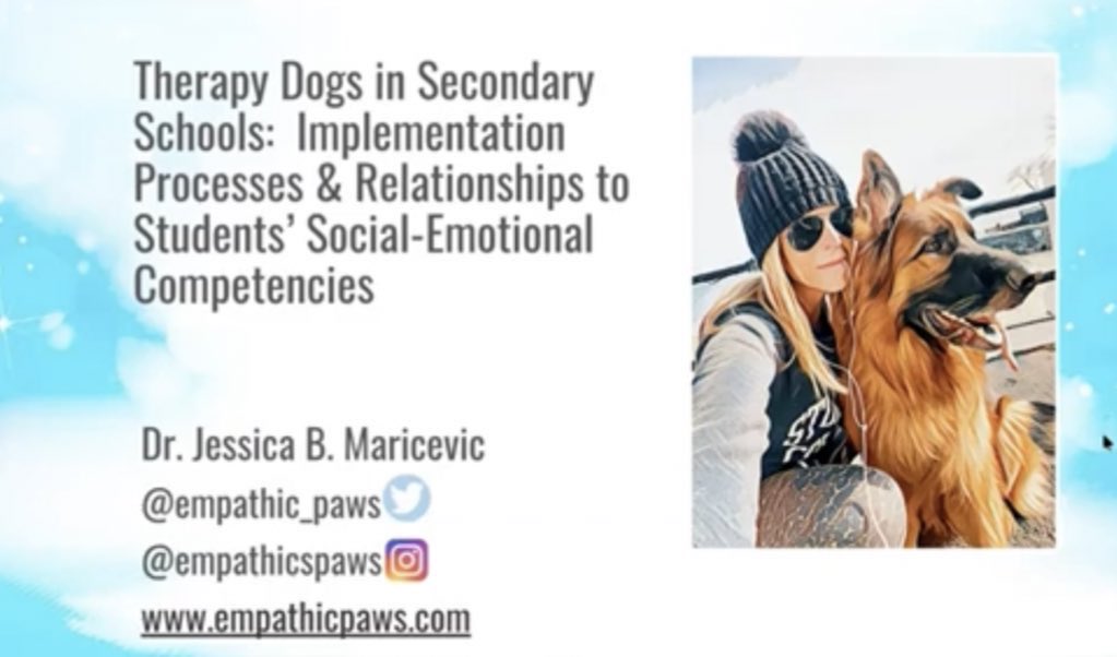Empathic_Paws's tweet photo. It was an honor to present my study’s findings & advocate for #SEL & the #humananimalrelationship during Dr. @BrandonBeckEDU’s most recent @Muttigree #webinar.
View it here: https://t.co/IGaqCQ1foH…
We are ready to put @Mville_College on the #humaneED map - stay tuned! ✌️❤️🐾 https://t.co/kv3YCrh6wP