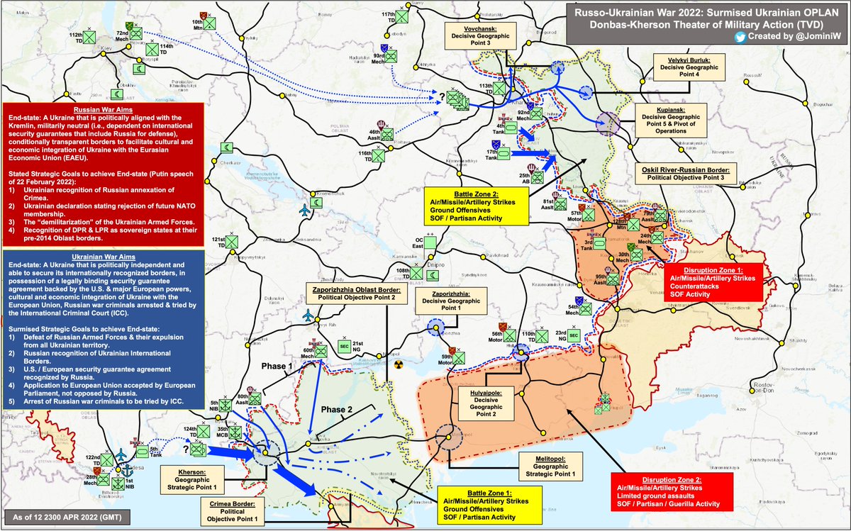 1/ Surmising Ukraine’s Strategic Options. Earlier this week I speculated on what a revised Russian OPLAN may look like. Today I will surmise on likely strategic options Ukraine may pursue to defeat Russia…and win. Another long thread.  #UkraineRussiaWar  #UkraineUnderAttack