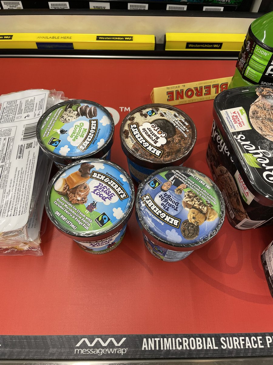 RyanWHerzog's tweet photo. How to beat inflation… stock up on Ben and Jerry’s when they are $2.99! #howtobeatinflation https://t.co/0VMivvfBIO