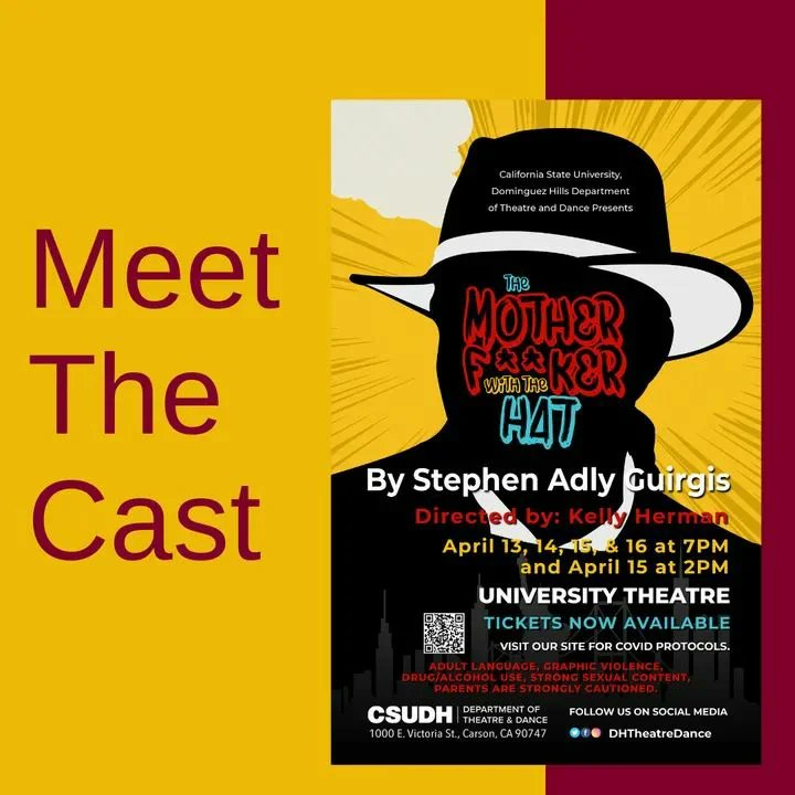 DHtheatreDance's tweet photo. MEET THE CAST !!! Pt 1. Don't forget to purchase tickets just a few performances left !! Both in person and livestream tickets are available! #csudh #gotoros #dhtheatre #toropride #letsgotoros https://t.co/RnRk1Sbm4k