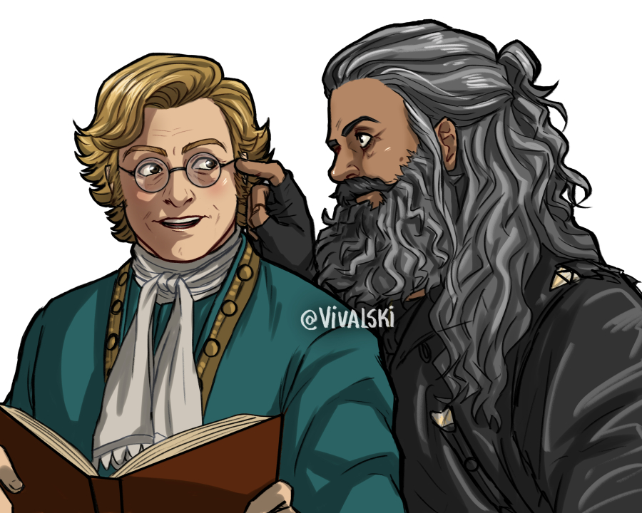 「Politely asking for Stede's glasses from」|⚜ νιναℓѕкι ⚜のイラスト