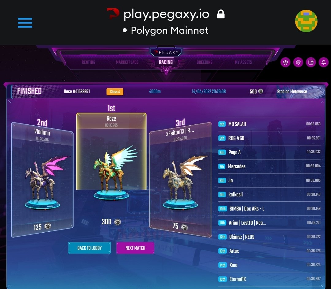 Sadden by some tweets about jockeys leaving their horses unattended.
Meanwhile, thanking <a href="/MasteryGuild/">MasteryGuild</a> for keeping us secured &amp; taken care of.

If you are still into <a href="/PegaxyOfficial/">Pegaxy</a> ,
join our server!

P.S. Racing founding pegas are so exciting! Hihihi 🔥🐎🥳