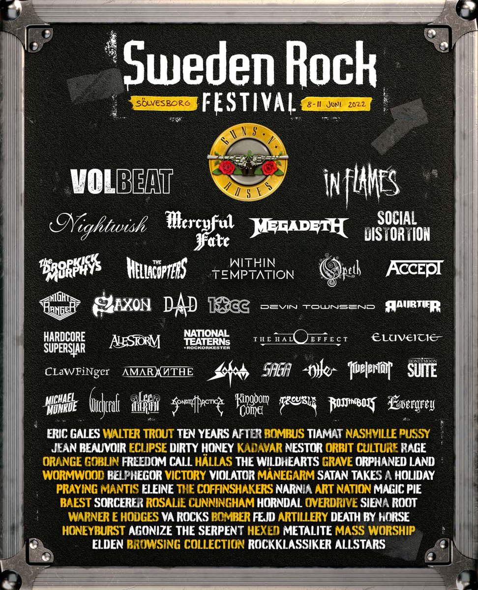 👑The KINGDOM is back !
KINGDOM COME @ The Sweden Rock Festival 
8-9-10-11 June 2022 , Sölvesborg
swedenrock.com
...... more to come !