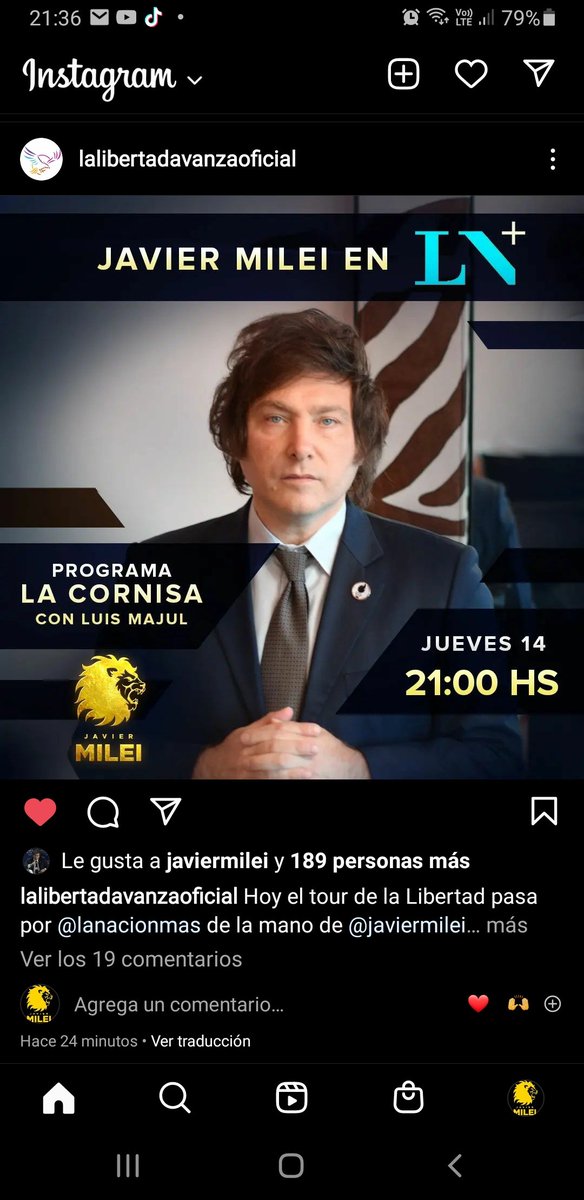 lalibertad2023's tweet photo. Hoy @JMilei en la Cornisa con @majulluis
@nahueltc
#lalibertadavanzamercedesba #Milei2023
#Mercedesba https://t.co/HMtpTp9aEo