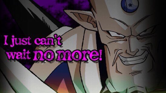 I just can't wait no more: YIKES!!! This guy is the Agent of Destruction himself! If no one can help us, this might be the end of Syn Shenron Dame Da Ne world! 

SSJ4 Turles: 

I just can't wait no more: I just can't wait no more! A new savior is coming soon!