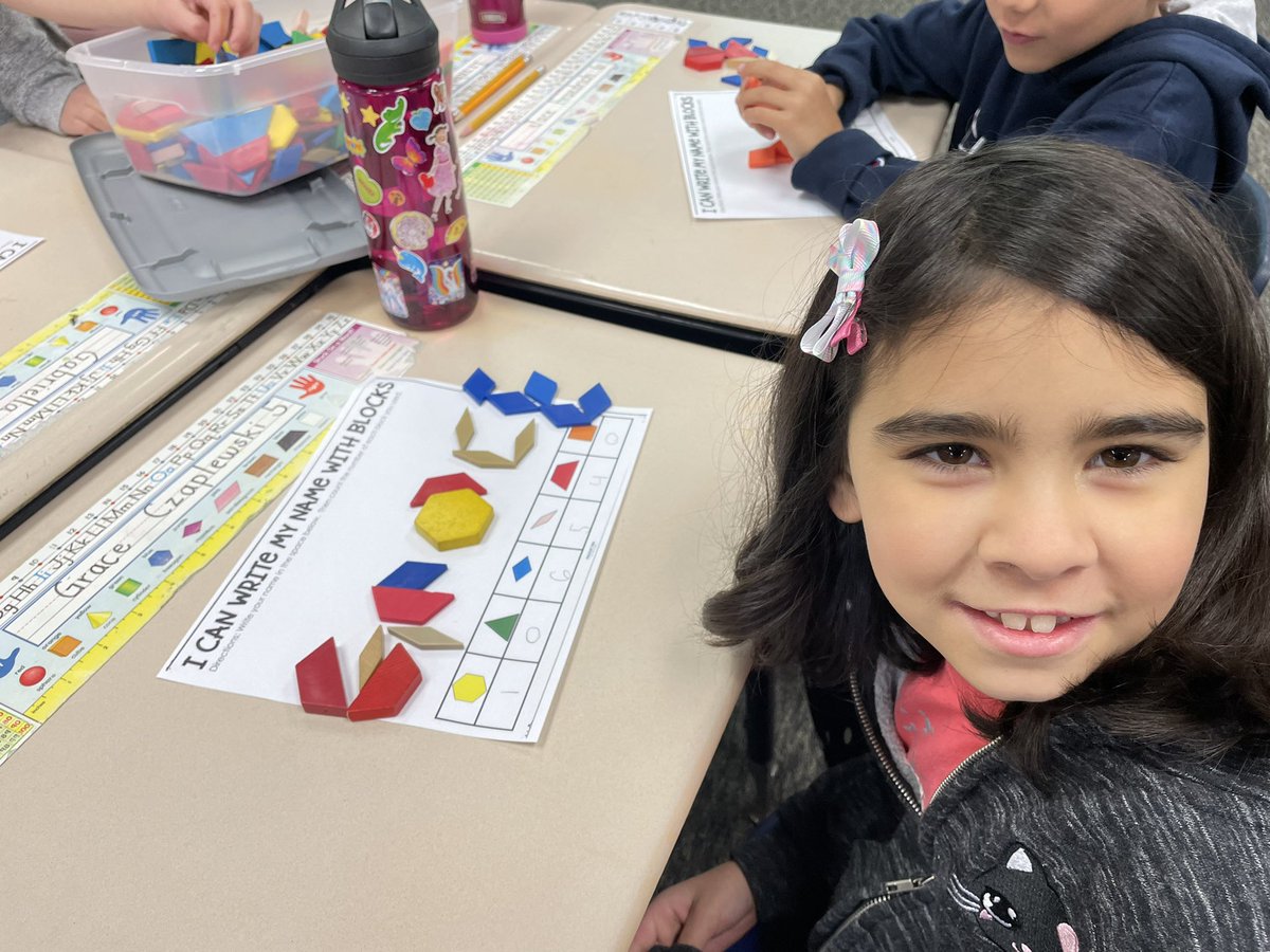 Fun with 2D and 3D shapes this week! 🛑🟡🟩