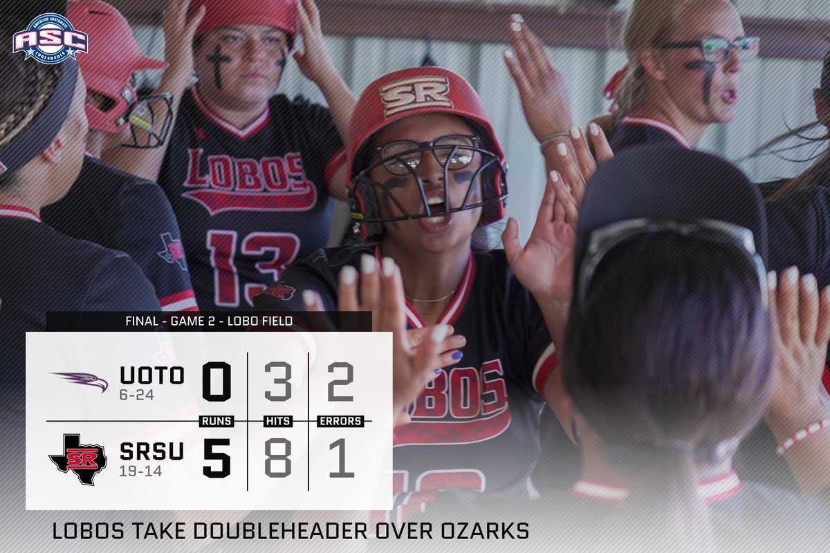 sul_sports's tweet photo. THAT SWEEP FEELING
@SRSU_Softball 

#SRSU #ASCsb #d3sb https://t.co/ydRY4wxZhc