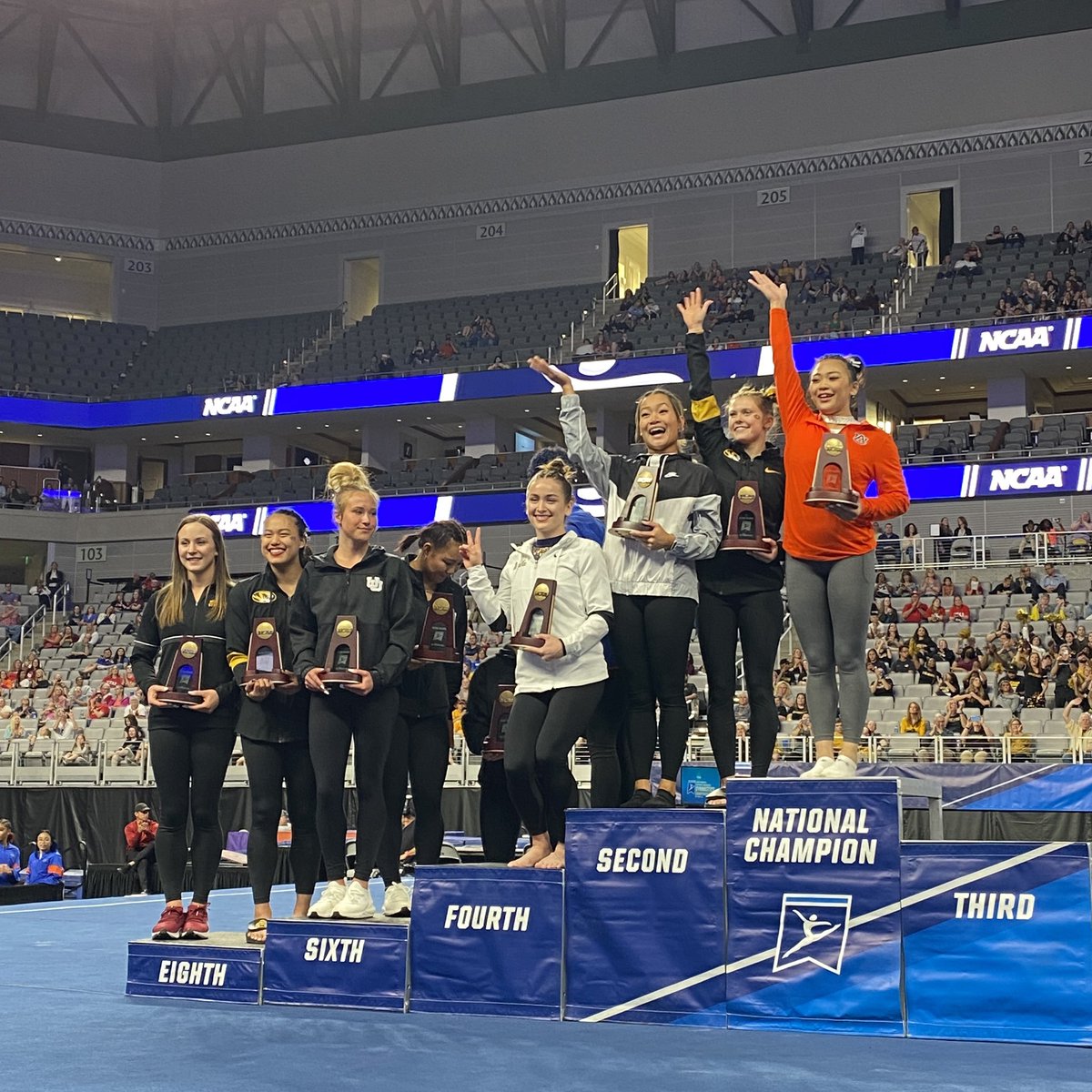 uclagymnastics's tweet photo. Seventh overall in the all-around and fourth on beam! What a night for @norah_flatley! 💙💛 https://t.co/ZVidfd0G6K
