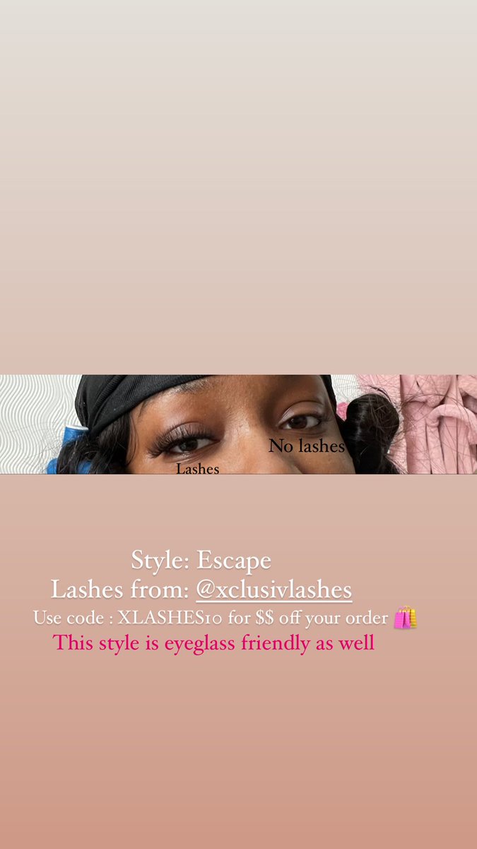 Im__Mheee's tweet photo. Lashes &amp; the no lash look 🥰!! Go place your orders with @xclusivlashes 🛍 use code in photo to get $$ off order. https://t.co/GSUgPUDo0D