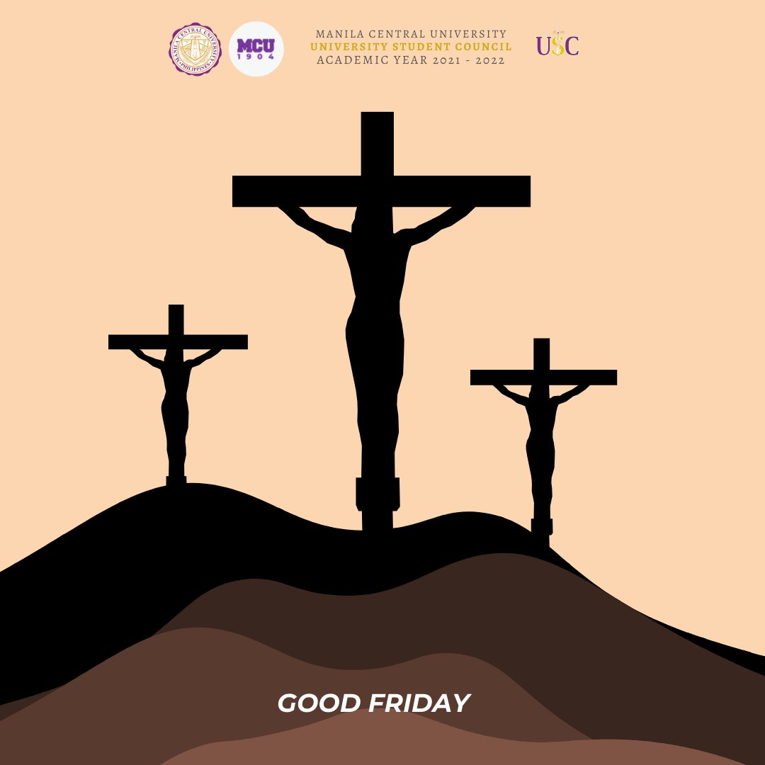 MCU_USC's tweet photo. John 3:16
Let us take this moment to reflect, see His glory, and praise His name, as our savior offers His life to save us from our sin. This Good Friday, may your precious life be filled with love, peace, and prosperity.

#HolyWeek2022
#KwaresmangCentralino
#USCBreakingBarriers https://t.co/JIJ6N3uQC1