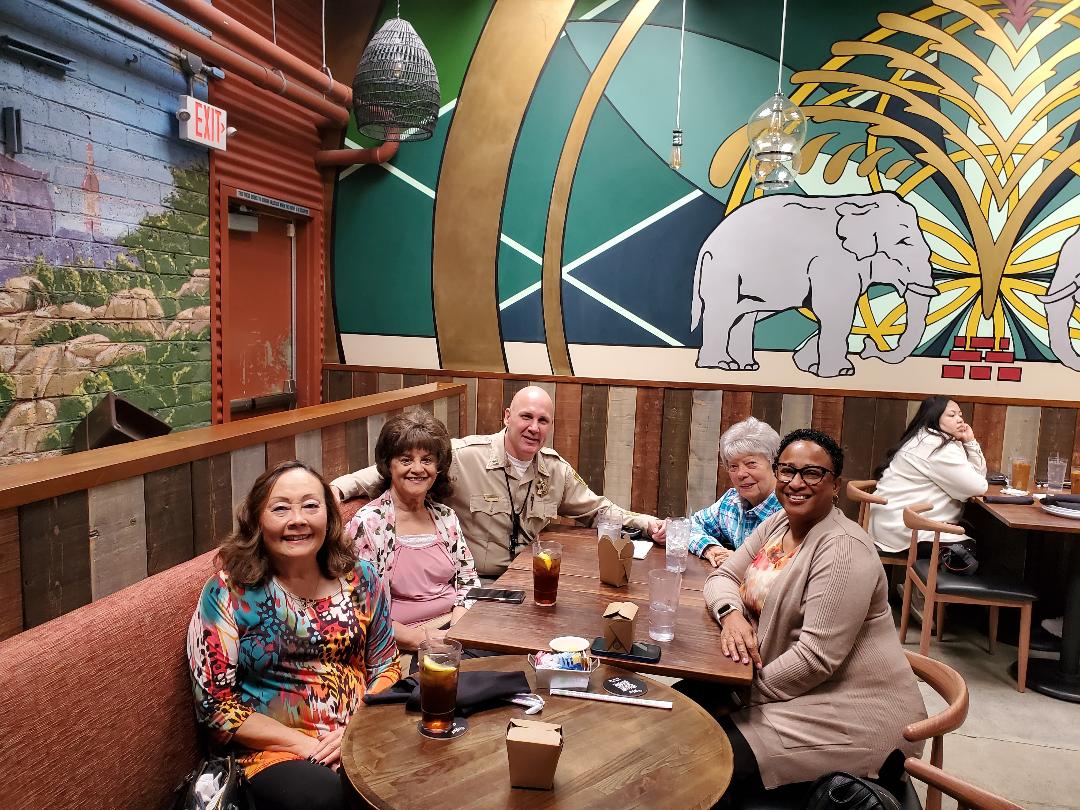 Lunch with LVMPD Captain Hector Cintron at Le Thai Restaurant on Fremont Street.
