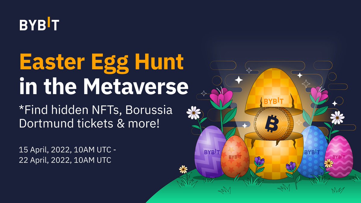 Bybit_Official's tweet photo. 🐣 Introducing Bybit's Egg-normous Easter Hunt!

🔥 Join in the Easter celebrations and win exclusive NFTs, tickets to catch Borussia Dortmund, and more! 

🗓 Only from April 15, 10AM UTC to April 22, 10AM UTC

📲 Read more here: https://t.co/x8TavTvXZq https://t.co/juLA7w9HDw
