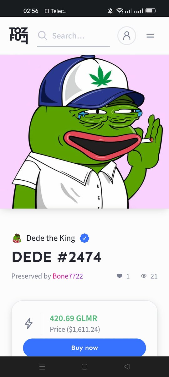 dedethefrog's tweet image. Gotta invest in Dede 🚀🚀🚀
Perfect to stack and trade✨

dede-king.com

#NFTCommunity #NFTartist #nftcollectors #NFT #NFTs #NFTsales #nftart #NFTshill #NFTProject #NFTcollectibles #GLMR #Moonbeam