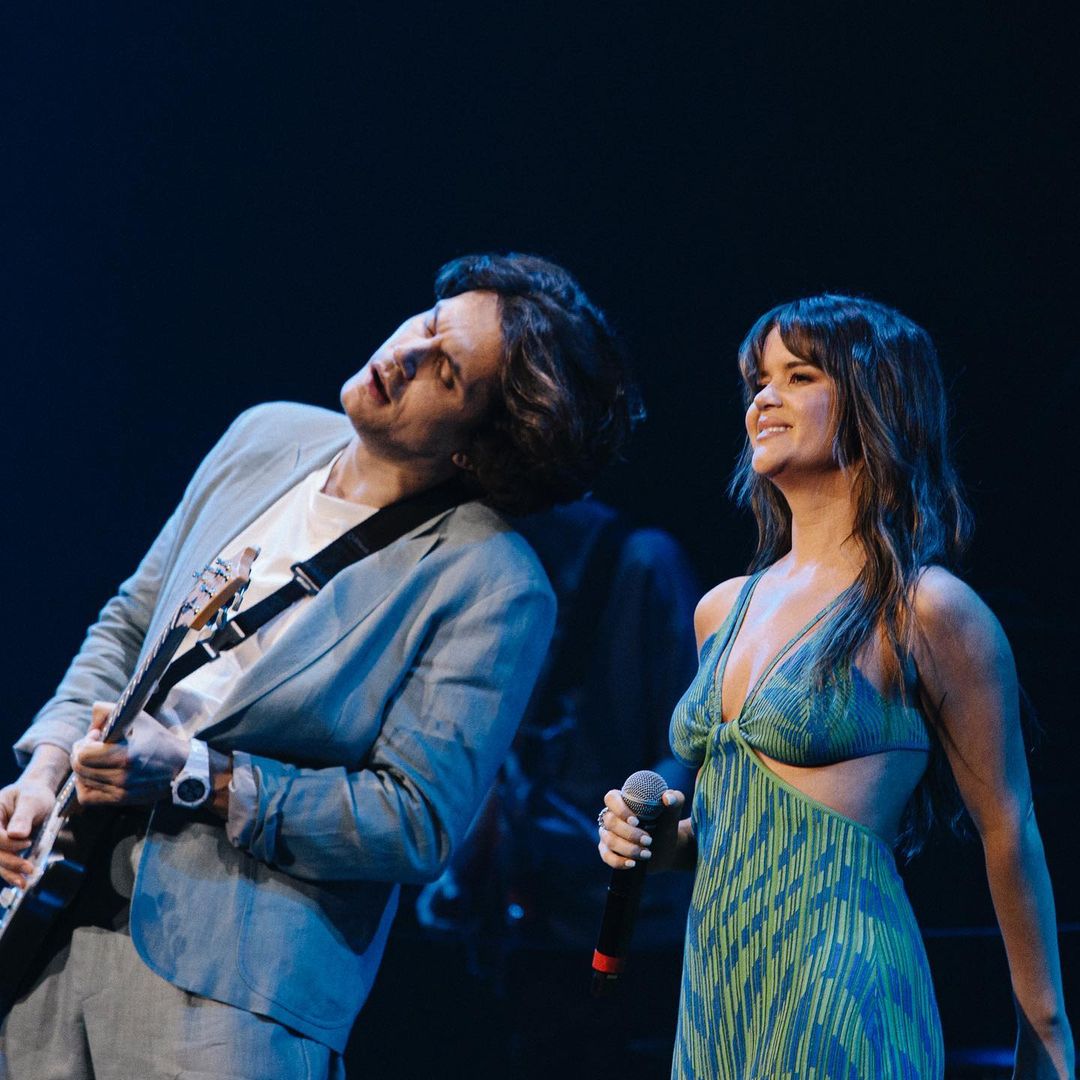 JohnMayer's tweet photo. For as long as I live, whenever someone mentions the Nashville show in 2022, I’ll remember the transcendent moments on stage with @MarenMorris on both Last Train Home and Slow Dancing In A Burning Room, where for the first time, the true meaning of the song came to life. https://t.co/fGkLqlDHJm