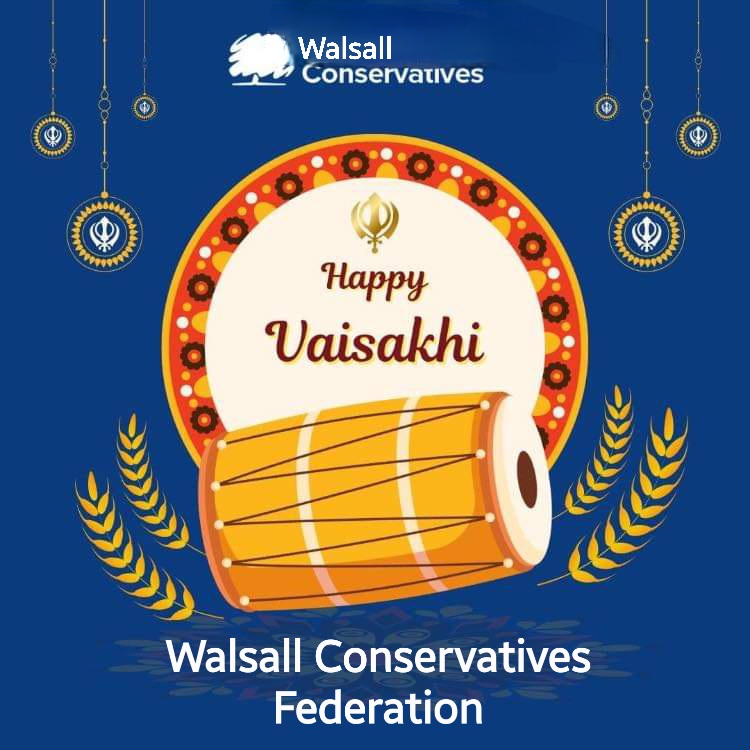 WalsallTory's tweet photo. #HappyVaisakhi to all those celebrating.
#Walsall  #Conservatives
#Baisakhi #vaishakhi2022 https://t.co/Ywle4t8V5k