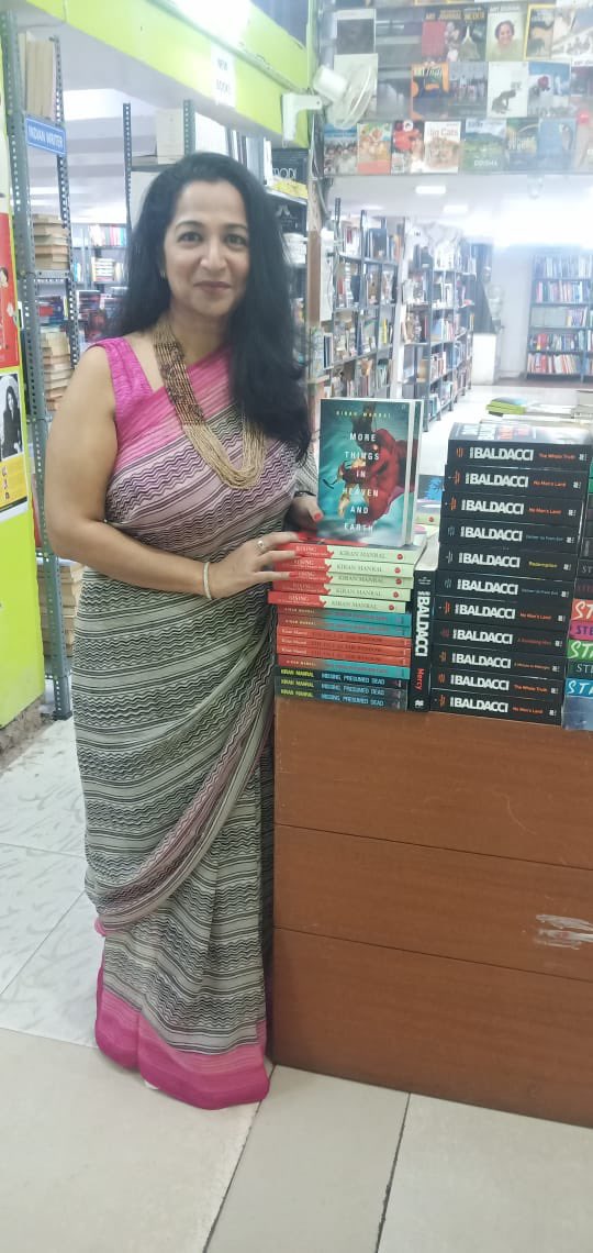 KiranManral's tweet photo. Nothing makes me happier than my books in a bookstore. #TheFaceattheWindow #MoreThingsInHeavenAndEarth #Rising30 https://t.co/Olv4UPHIxU