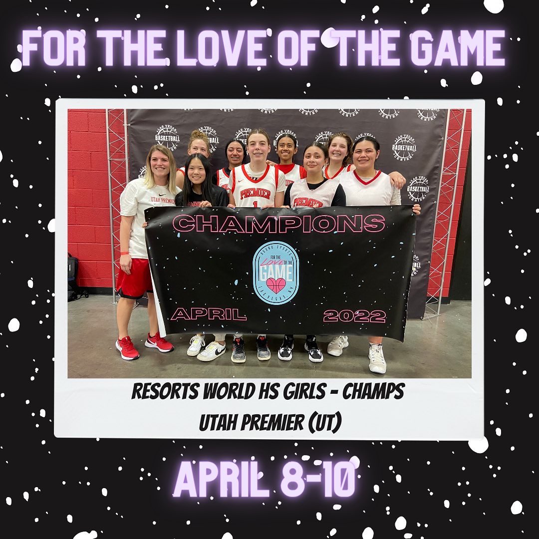 BOUND_SPORTS_'s tweet photo. #utahpremierbasketball For The Love Of The Game RESORTS WORLD HS GIRLS CHAMPS🏆 https://t.co/tRSuKkF9my