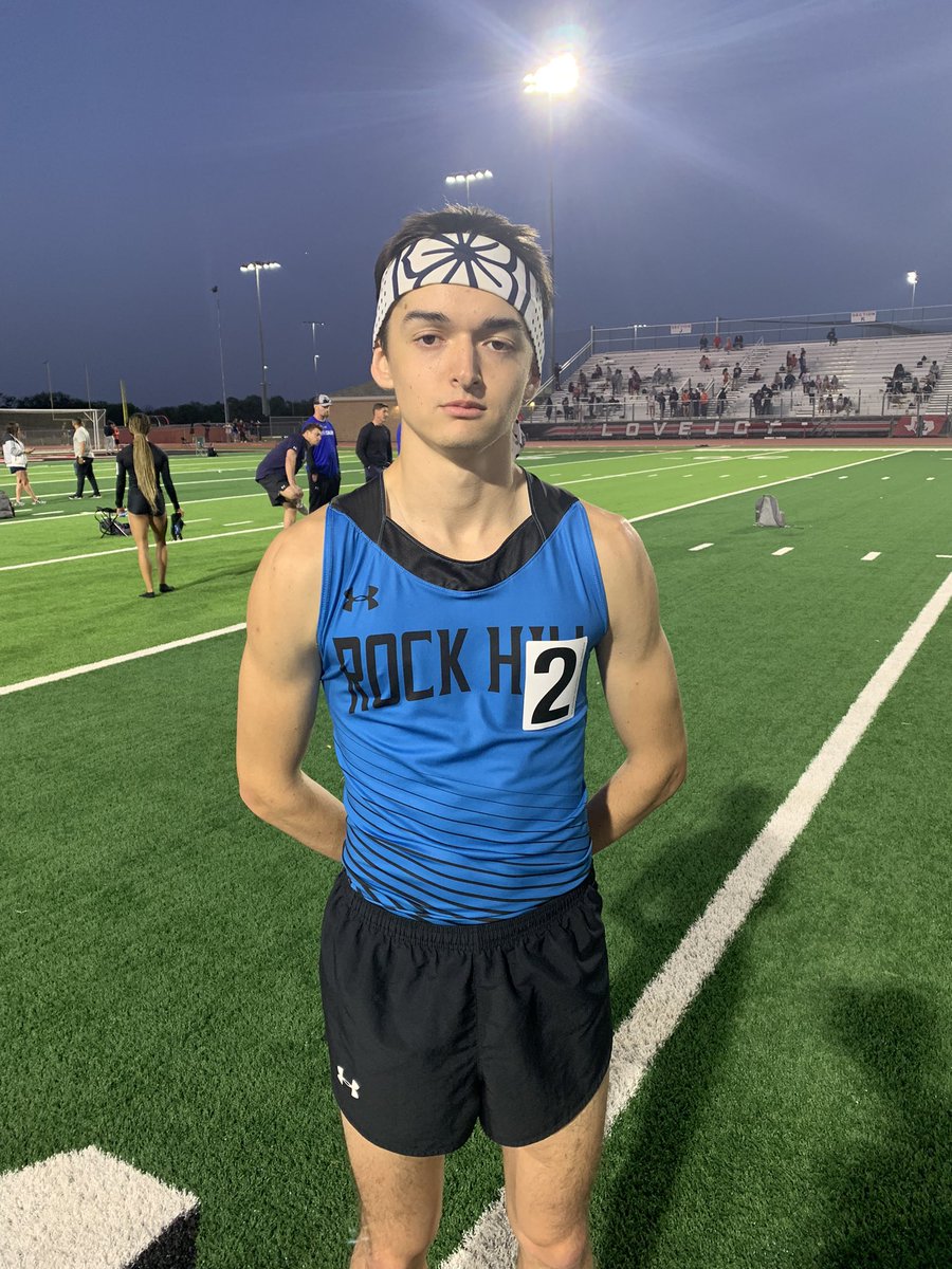Parker Sines breaks the school record in the 400 running a 50.34 at the District 10-5A Championship! <a href="/RockHillHS/">Rock Hill High School</a> <a href="/PISD_Athletics/">ProsperISDAthletics</a>