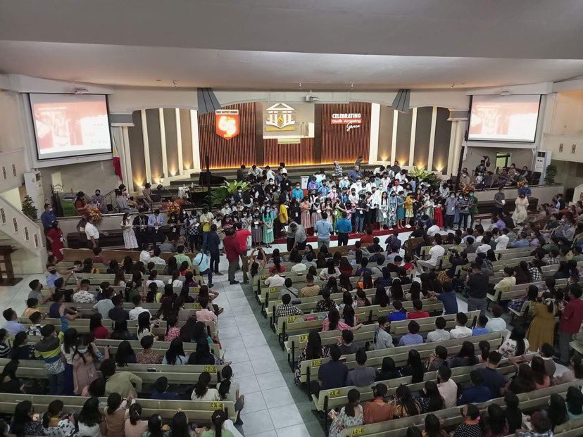 At least 17 of our young peoples surrendered last night to the ministry, to the full-time work of the Lord!